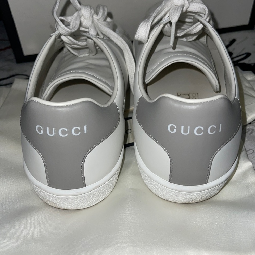Used Gucci sneakers. Grey
